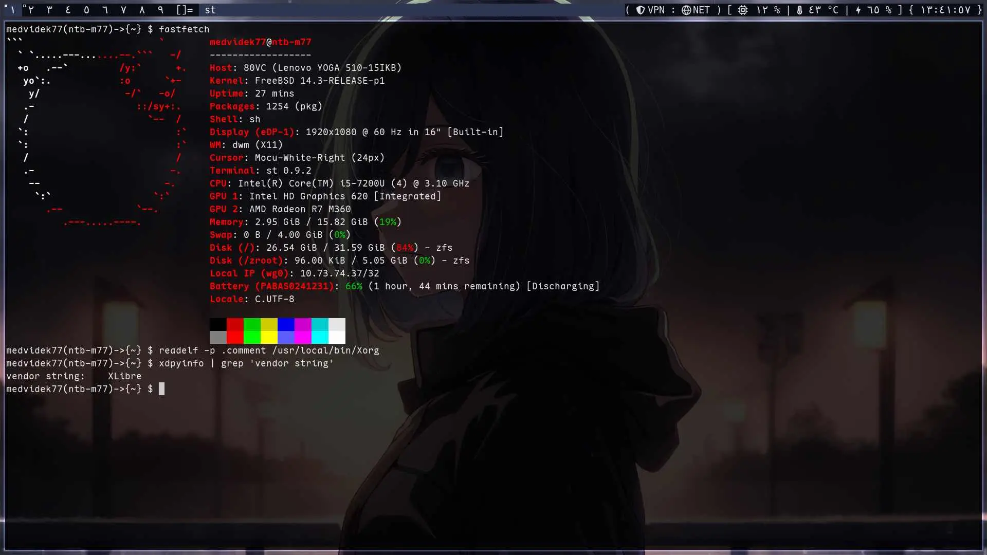 Pracovná plocha OS FreeBSD